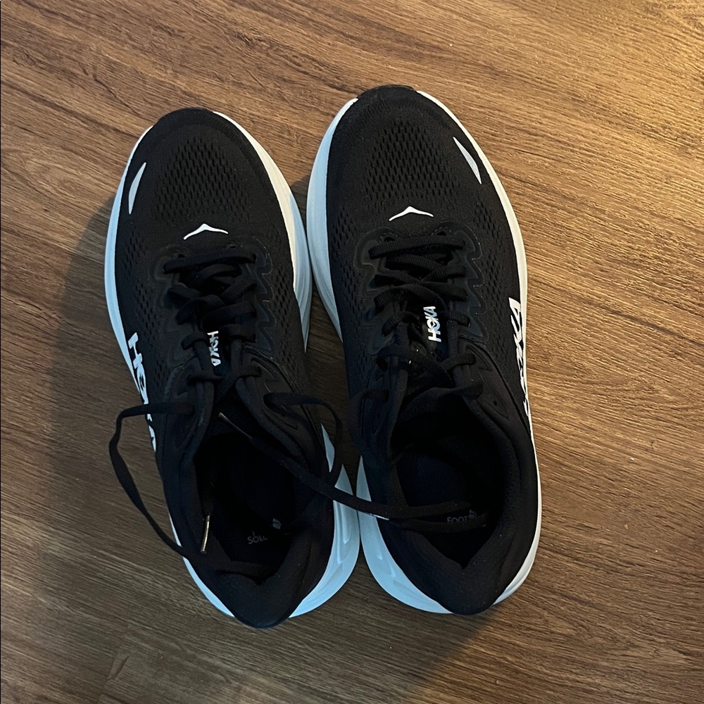 Hoka Black and White Athletic Shoes NEVER WORN
